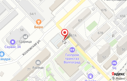 Автостоянка в Волгограде на карте