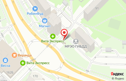 Киоск на проспекте Строителей на карте