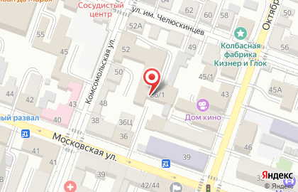 Автошкола Автомобилист на Московской улице на карте