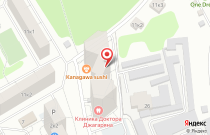 Служба доставки пиццы ПтицаПицца на карте