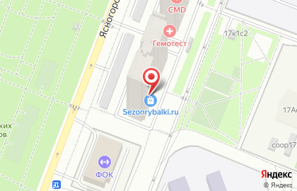 Рыболовный магазин Сезон рыбалки на карте