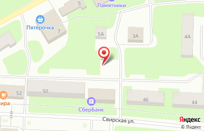 Северо-западный Банк Сбербанка России на Свирской улице на карте