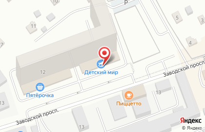 Страховая компания Росгосстрах на Заводском проспекте в Голицыно на карте