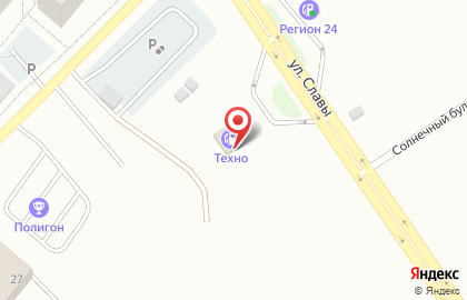 АЗС Techno на карте