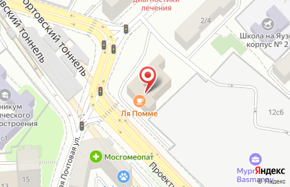 Национальная служба доставки (НСД) на Малой Почтовой улице на карте