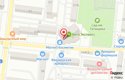 Торговая компания Астмедика на улице Татищева на карте