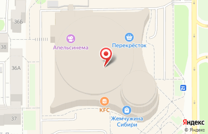 Спортивный магазин Спортмастер в ТЦ Жемчужина Сибири в Тобольске на карте