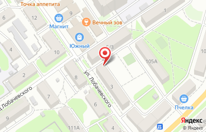 Пышка на улице Лобачевского на карте