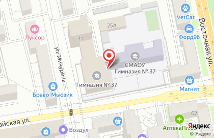 Гимназия №37 на Первомайской улице на карте