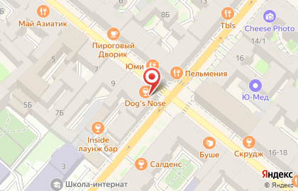 Федеральная сеть магазинов посуды и товаров для дома Kuchenland на метро Владимирская на карте