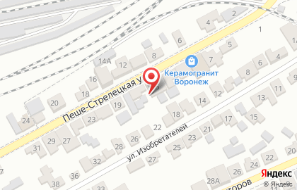 Магазин керамической плитки Керамика-центр на Пеше-Стрелецкой улице на карте