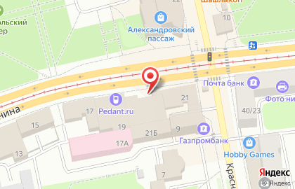 Акционерный коммерческий банк Авангард на проспекте Ленина на карте