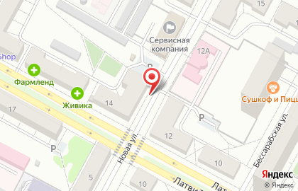 Магазин Строитель в Октябрьском районе на карте