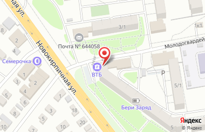 Банкомат ВТБ на Новокирпичной улице на карте