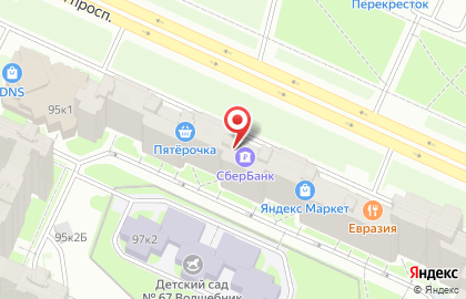 Служба курьерской доставки СберЛогистика в Красносельском районе на карте