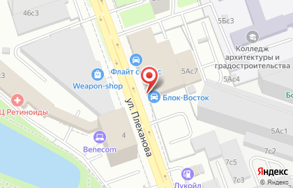Профипереезд на улице Плеханова на карте