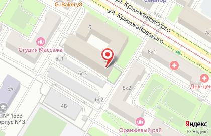 Строймонтаж на улице Кржижановского на карте