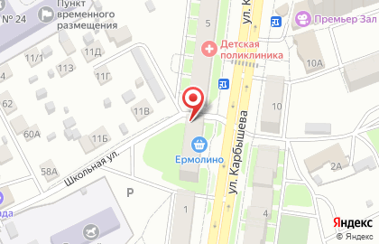 Магазин разливного пива Старый город на улице Карбышева на карте