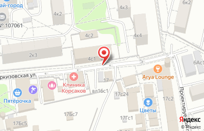Хостелсити на Преображенской площади на карте