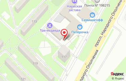 Салон красоты Камелия на проспекте Народного Ополчения на карте