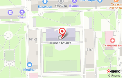 Средняя общеобразовательная школа №489, Московский район на карте