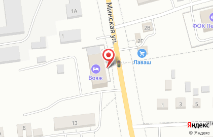 Ресторанно-гостиничный комплекс Вояж на Минской улице на карте