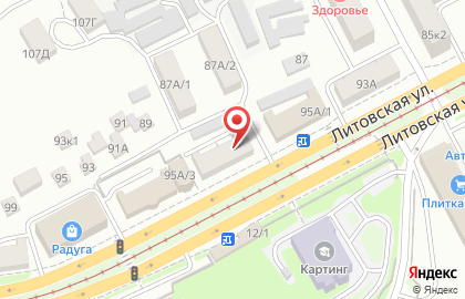 Магазин Продукты на Литовской улице на карте