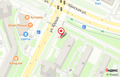 Киоск овощей и фруктов в Мотовилихинском районе на карте