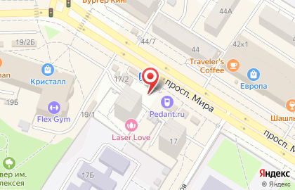 Сервисный центр по ремонту мобильных устройств Pedant.ru Омск в Советском округе на карте