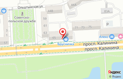 Кафе Брусничка на карте