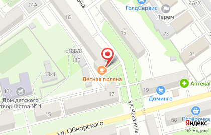 Кафе Лесная поляна в Кузнецком районе на карте