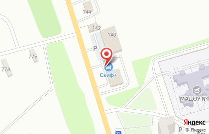 Магазин автотоваров Скиф+ на карте