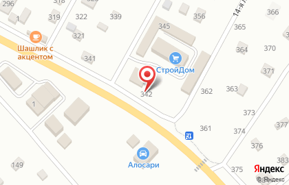 Энисат на карте