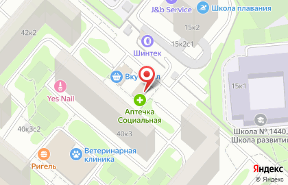 Магазин цветов на Рублевском шоссе на карте