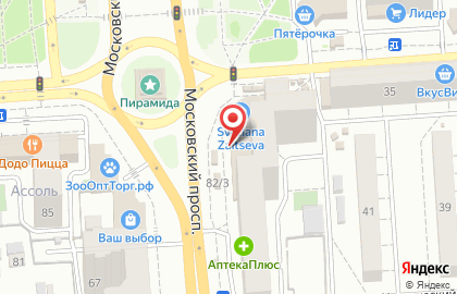 Оператор связи МегаФон на Московском проспекте, 82 на карте
