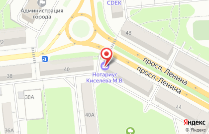 Нотариус Киселева М.В. на карте