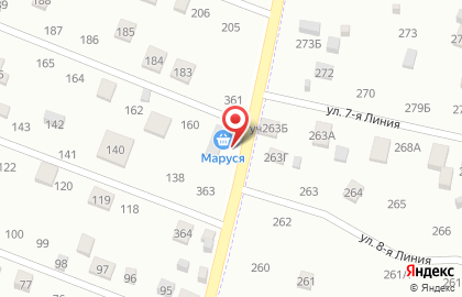 Продуктовый магазин в Калининграде на карте