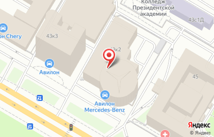 Автосалон Mercedes-Benz на Волгоградском проспекте на карте