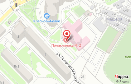 Аптечный пункт Аптека №175 на улице Профессора Никулина на карте