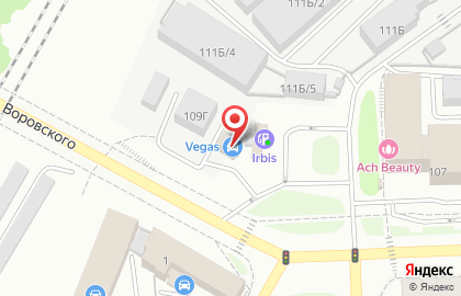 Кафе Ноев Ковчег на улице Воровского на карте