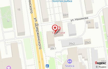 Стоматологическая клиника Денталика на улице Дзержинского на карте