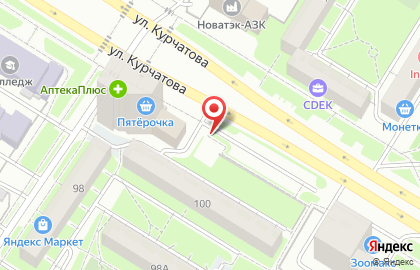 Автостоянка в Челябинске на карте