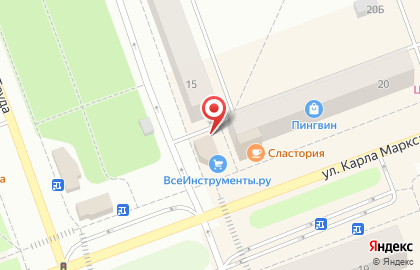 Магазин фруктов и овощей на ул. Карла Маркса, 20а на карте