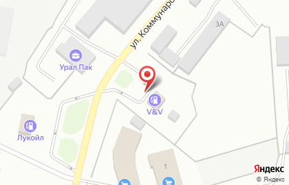 АЗС v & v на улице Коммунаров на карте