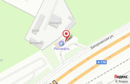 Технический центр Роснефть на Запорожской улице на карте