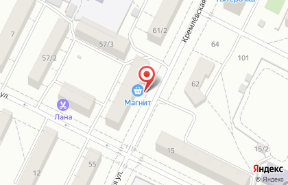 Секонд-хенд на Кремлевской улице на карте