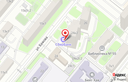 СберБанк на улице Бажова на карте