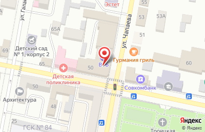 Супермаркет Пятёрочка, сеть супермаркетов на улице Чапаева на карте