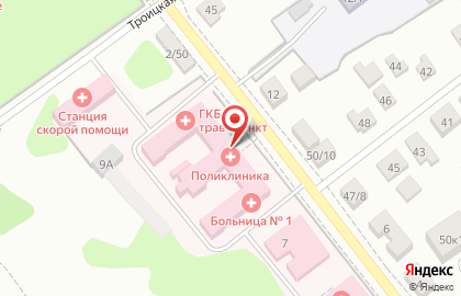 Поликлиника Городская клиническая больница №1 в Твери на карте
