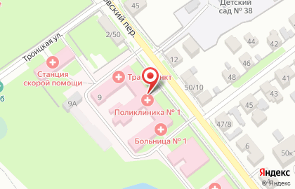 Поликлиника Городская клиническая больница №1 в Твери на карте